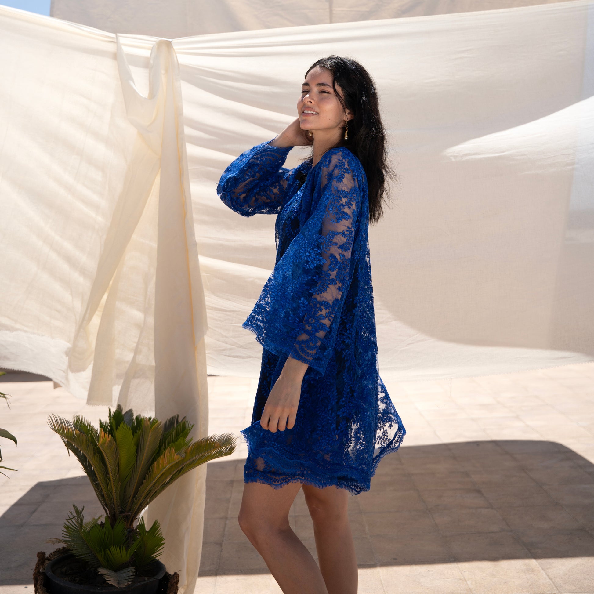 Erina Dress, Royal Blue - LABOGA