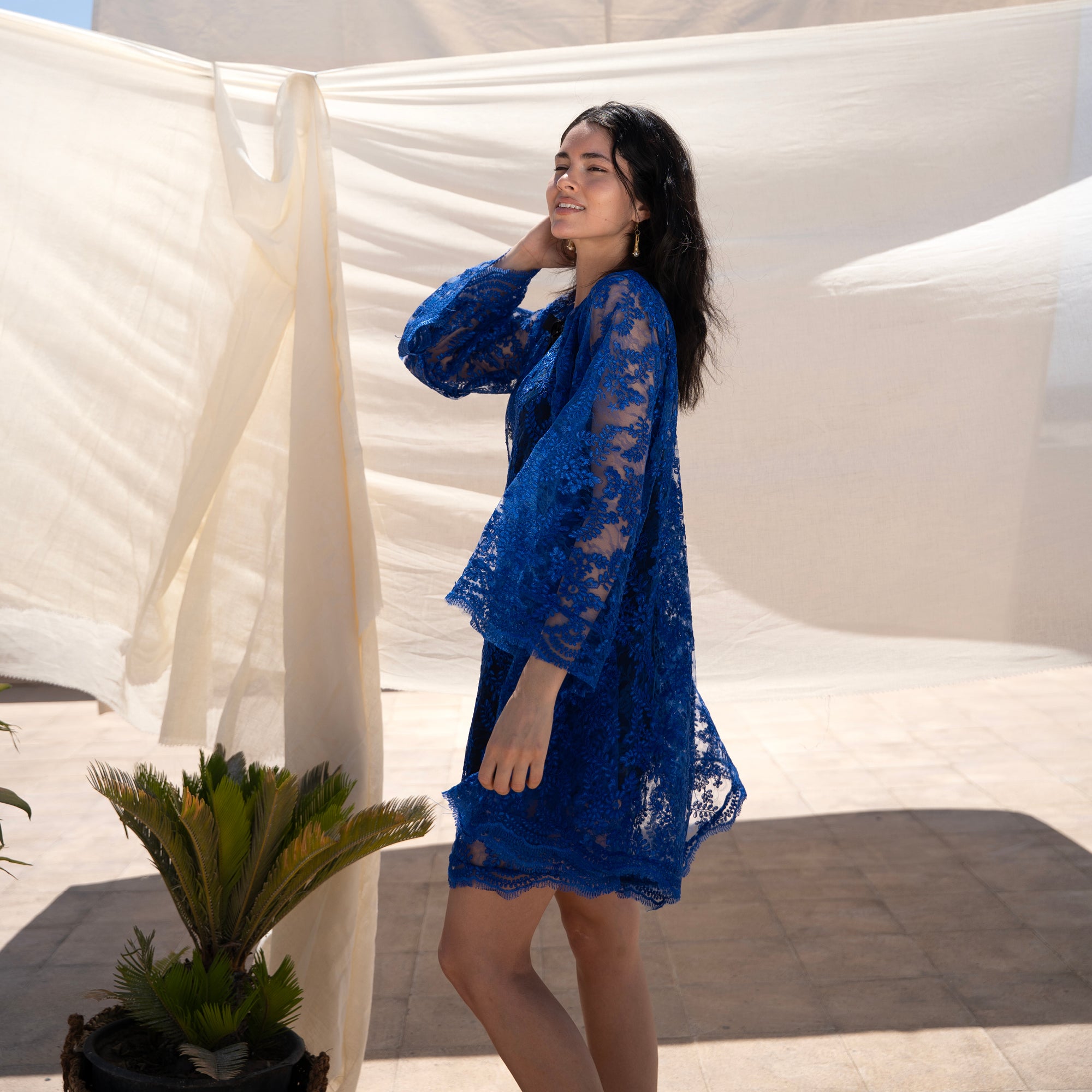 Erina Dress, Royal Blue - LABOGA