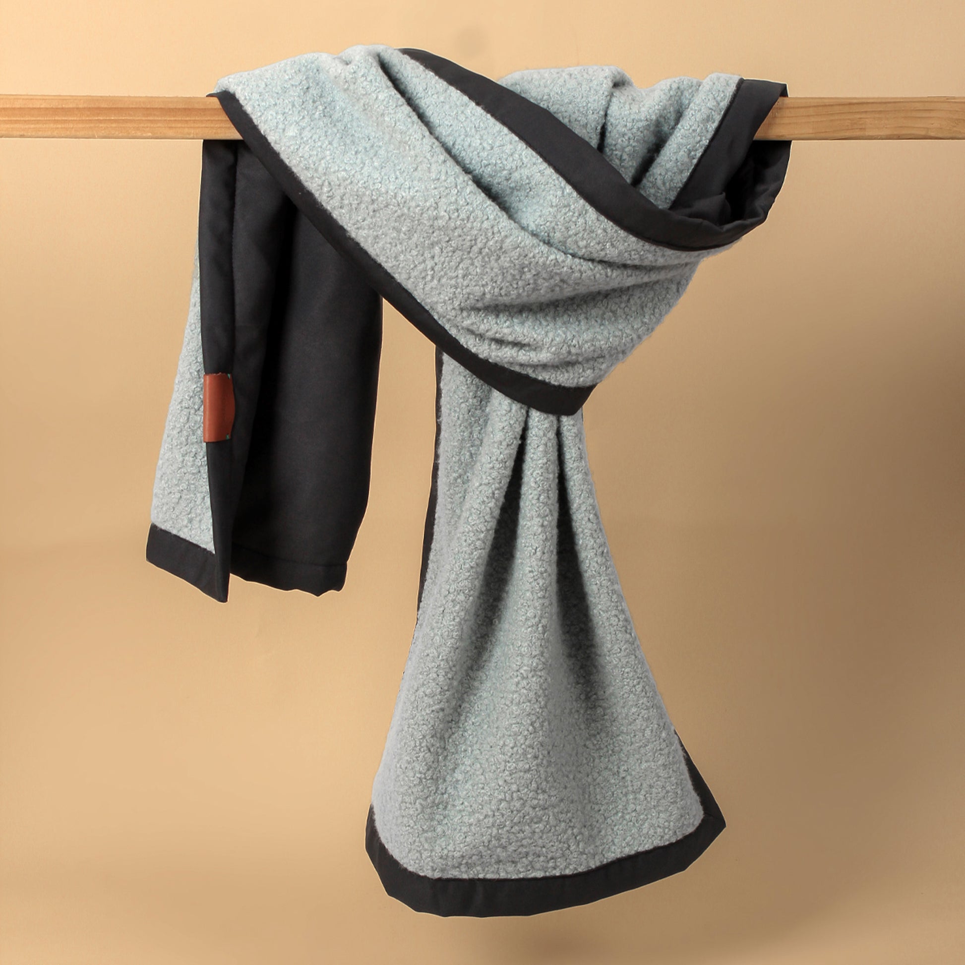 Faux Shearling Wrap - Baby Blue - LABOGA