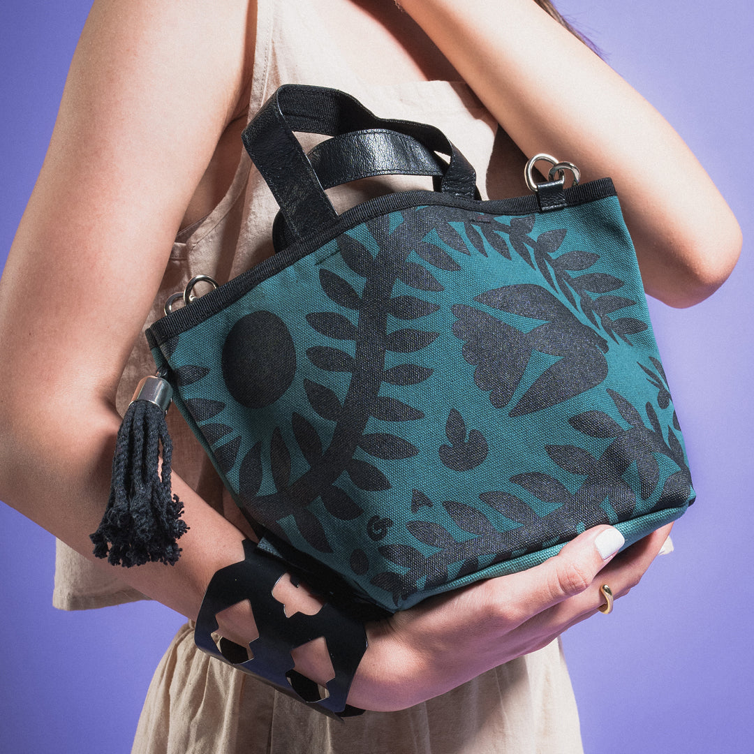Mini Nomad, Black on Teal - LABOGA