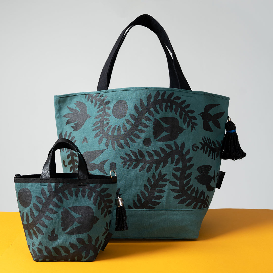Mini Nomad, Black on Teal - LABOGA