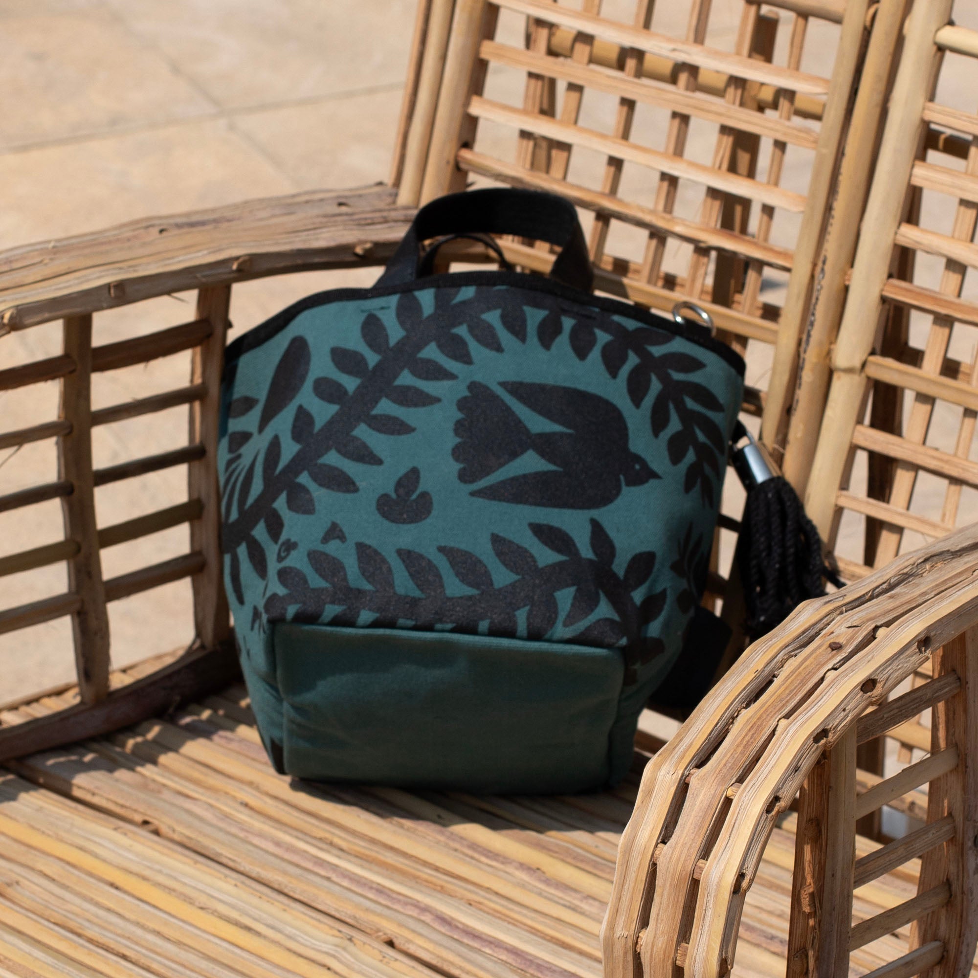 Mini Nomad, Black on Teal - LABOGA
