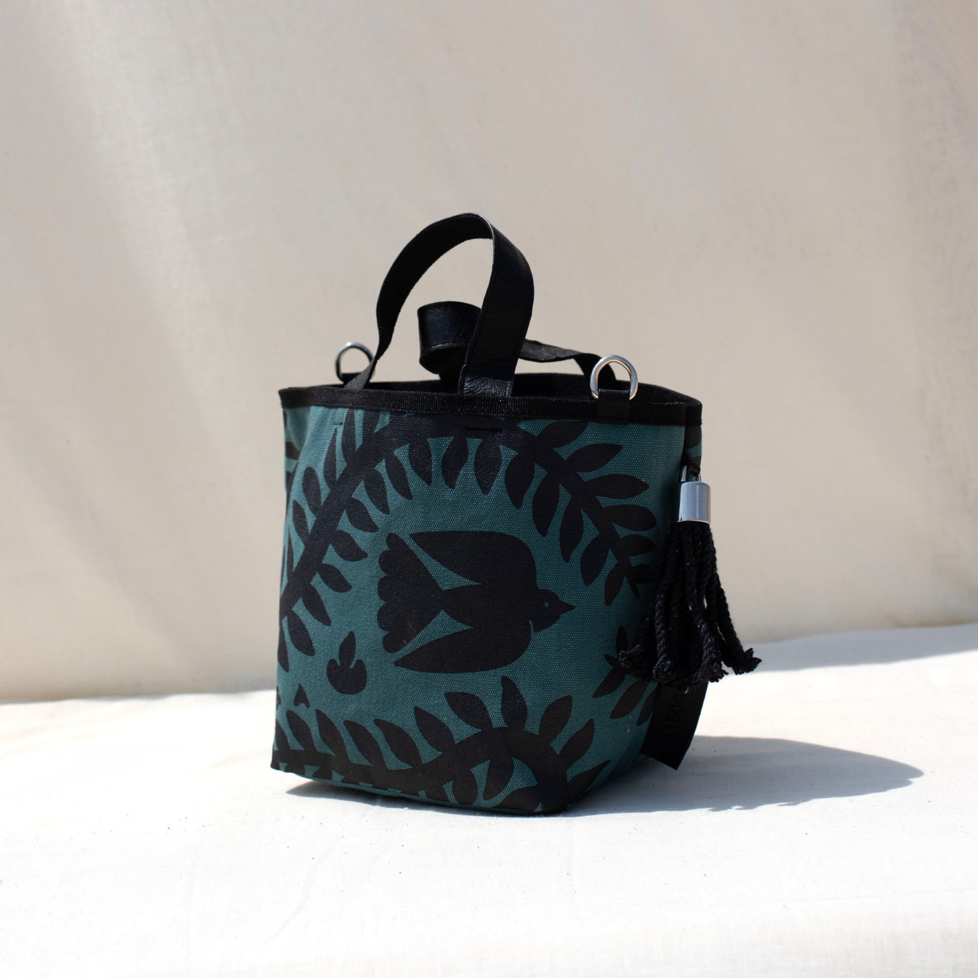 Mini Nomad, Black on Teal - LABOGA