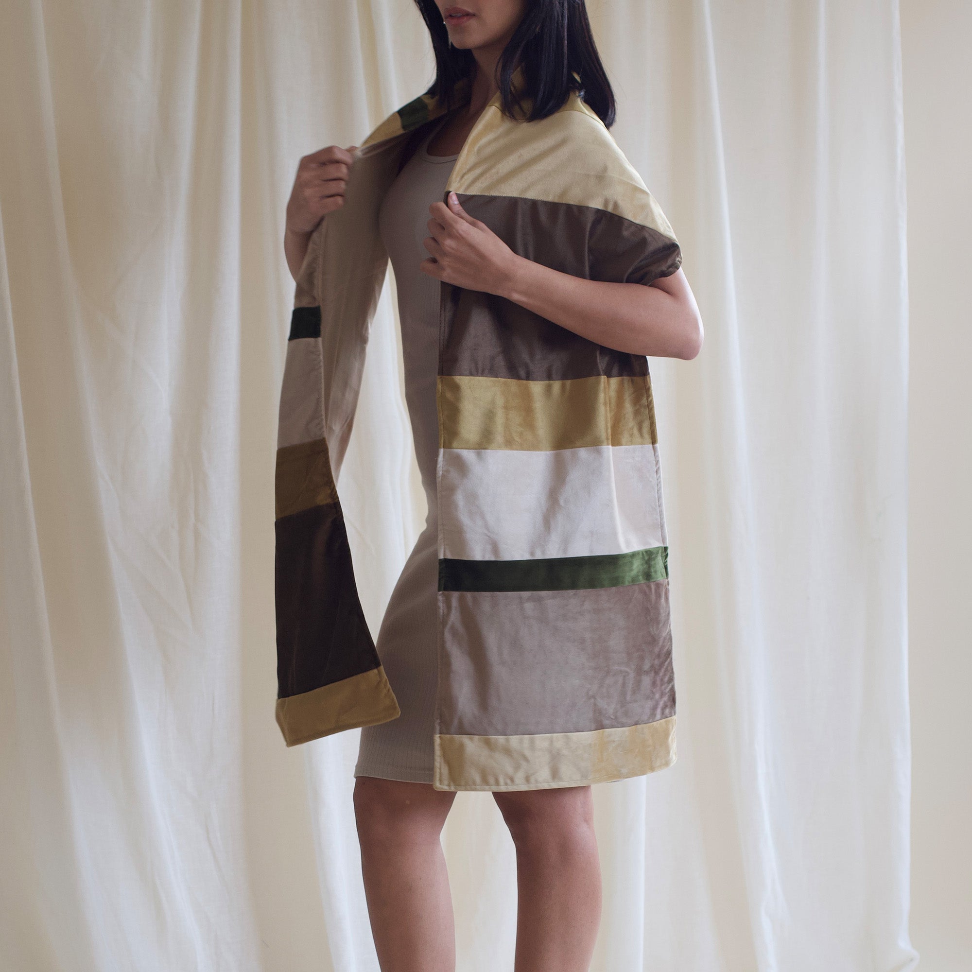 Velvet Scarf, Shades of Gold