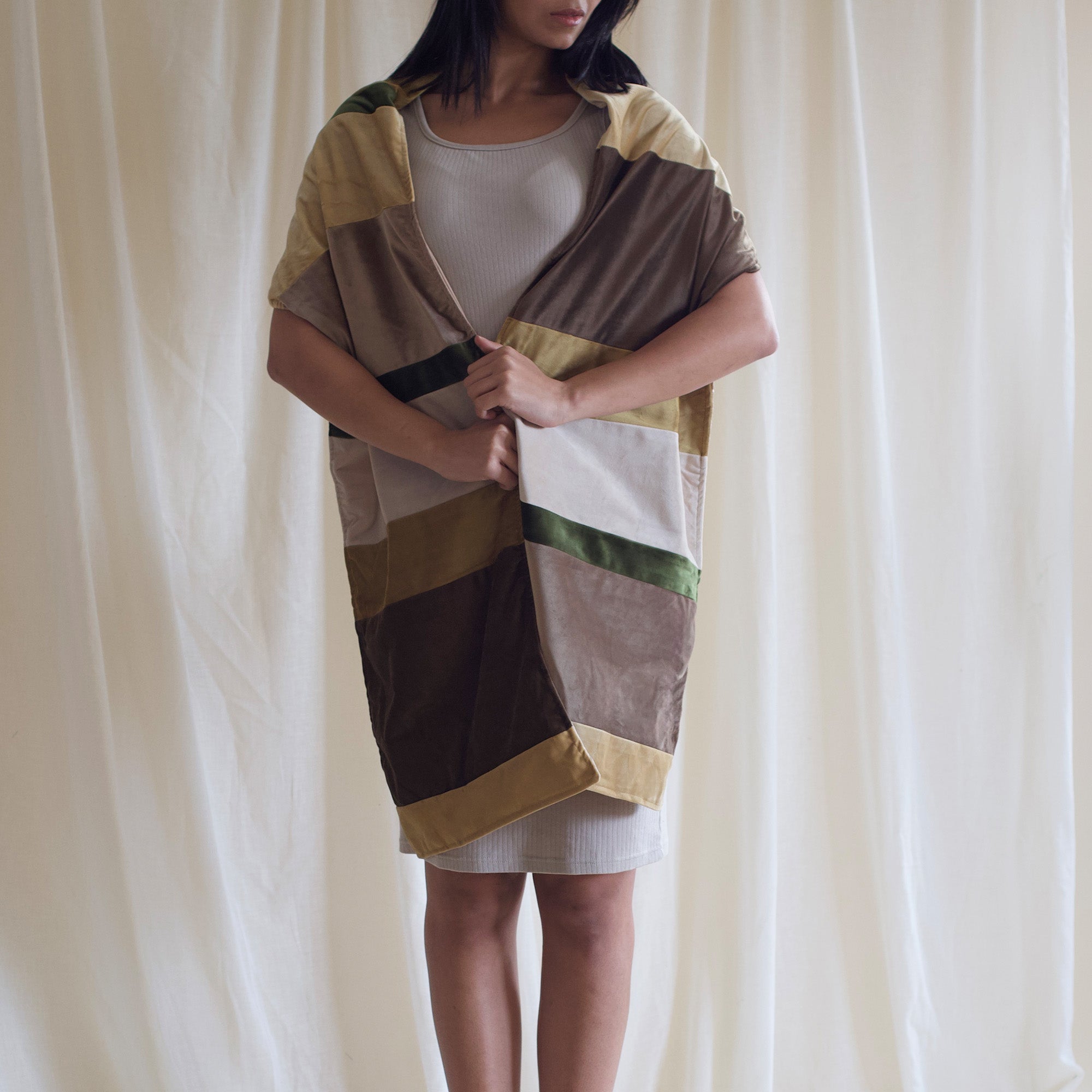 Velvet Scarf, Shades of Gold