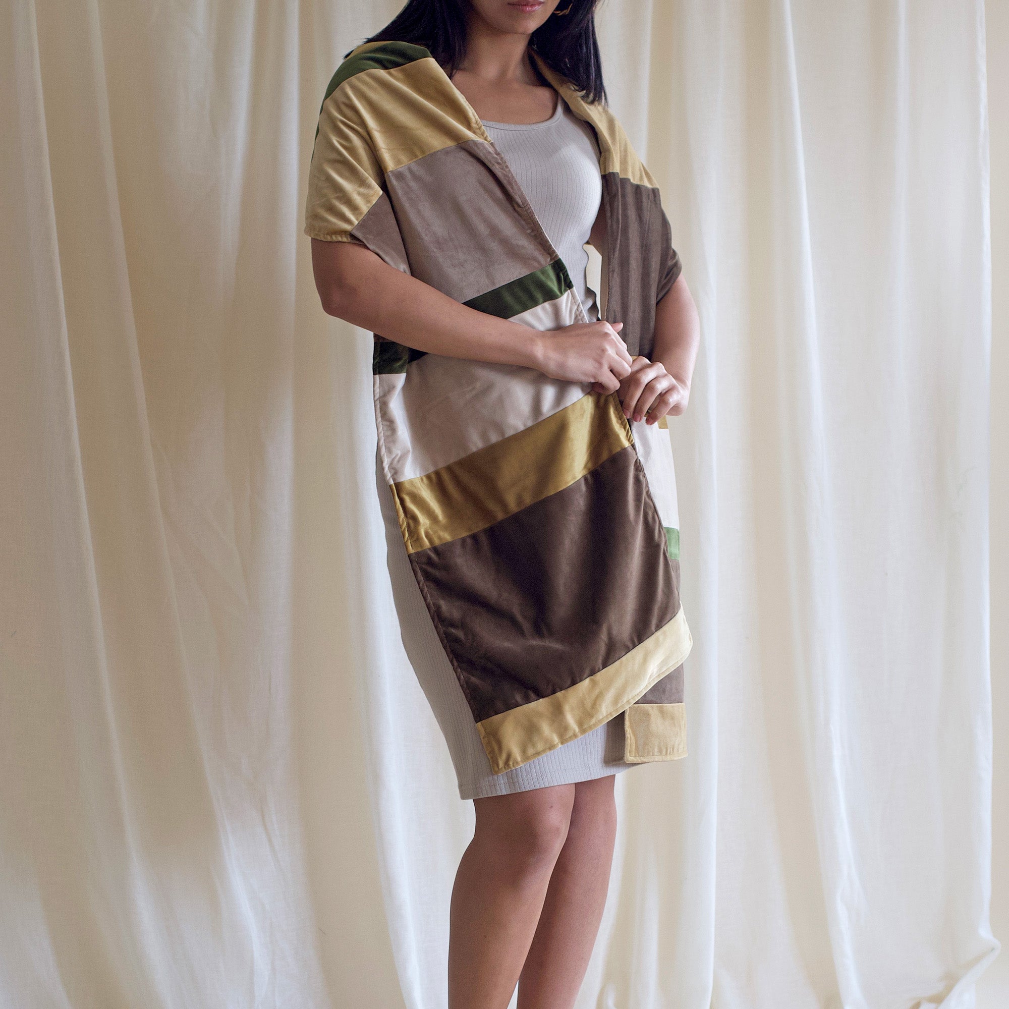 Velvet Scarf, Shades of Gold