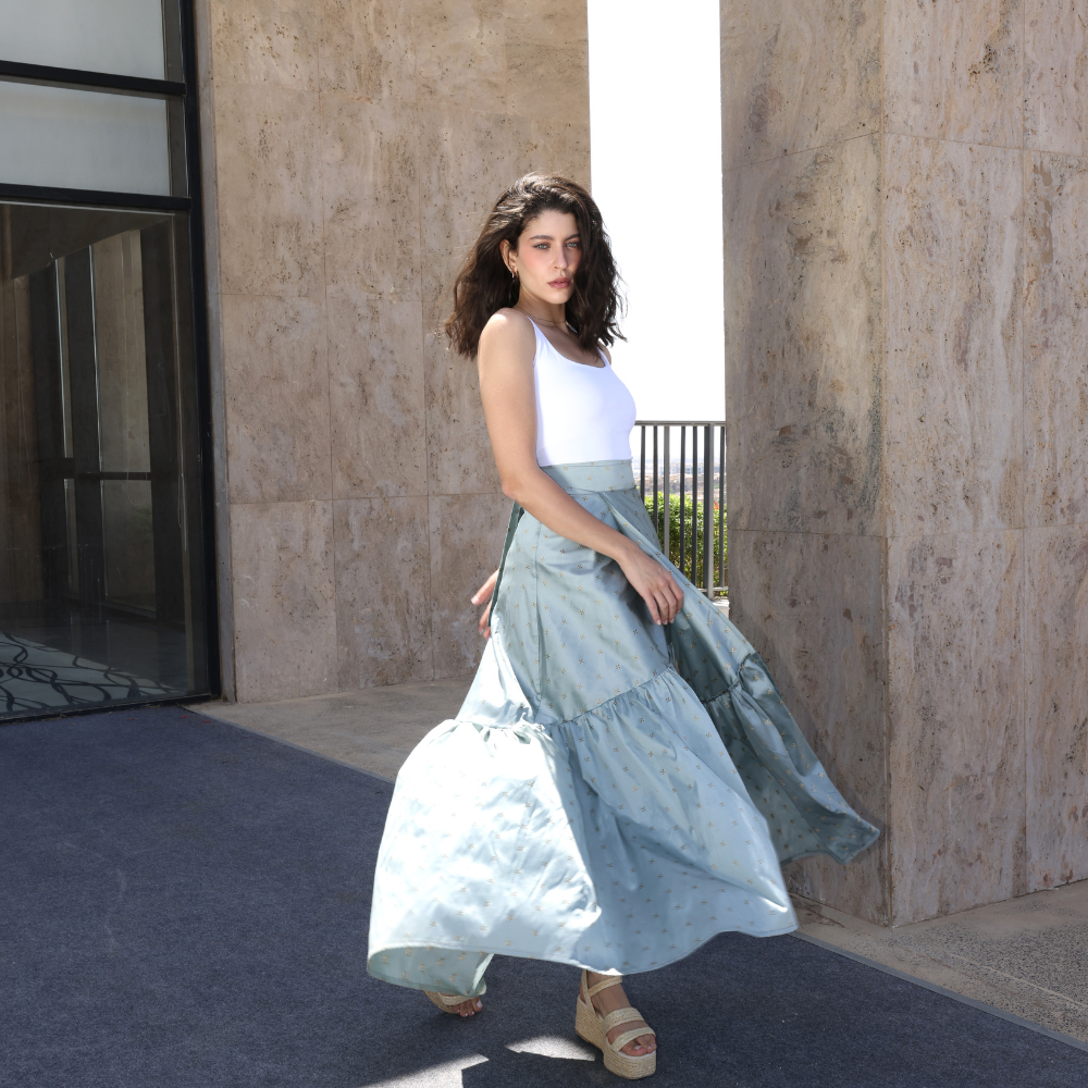 Long Frilly Skirt