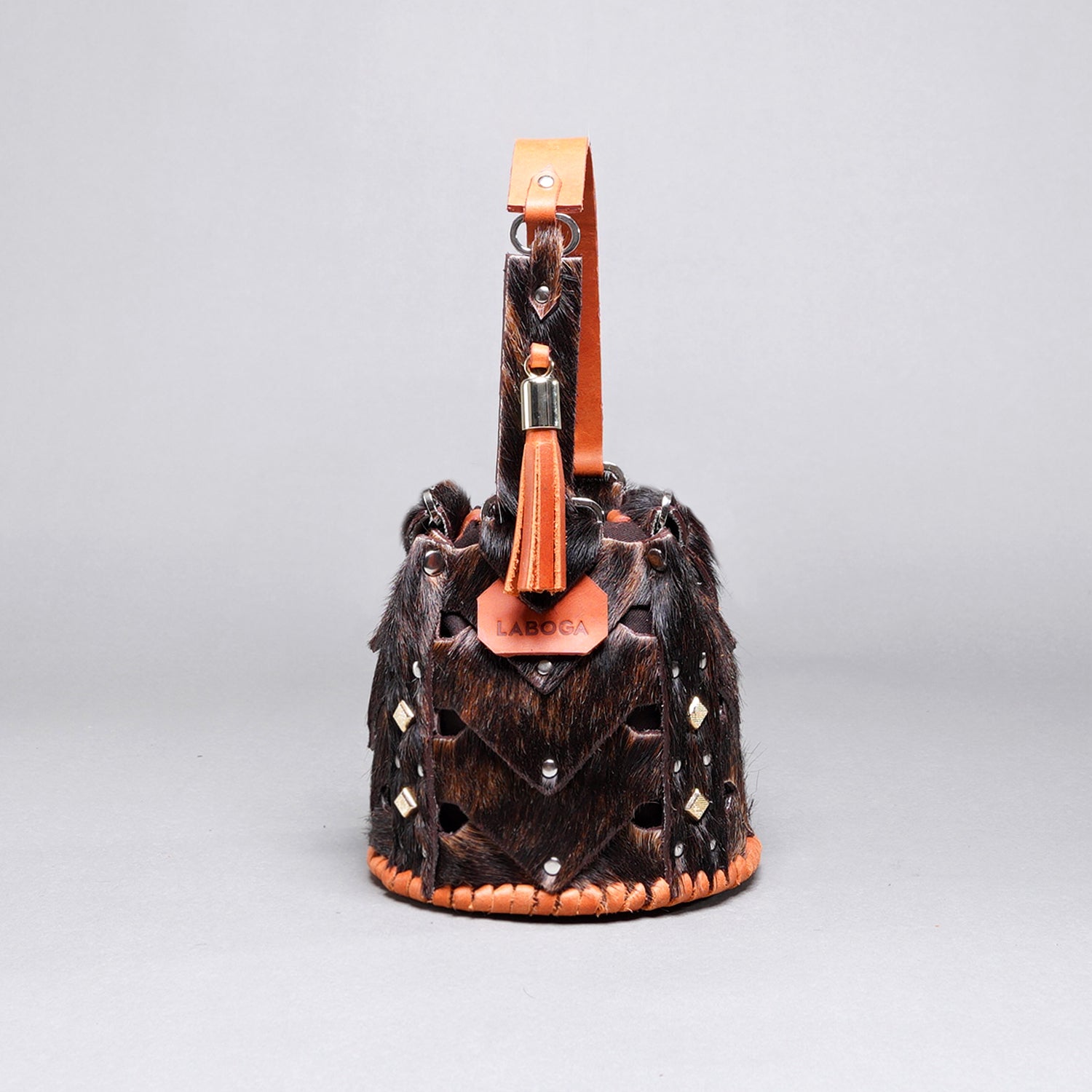 Vertebrae Mini, Special Brown on Orange