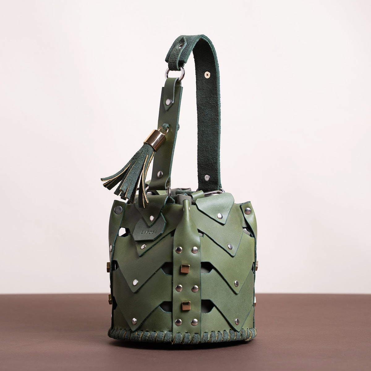 Vertebrae Mini, Green on Green