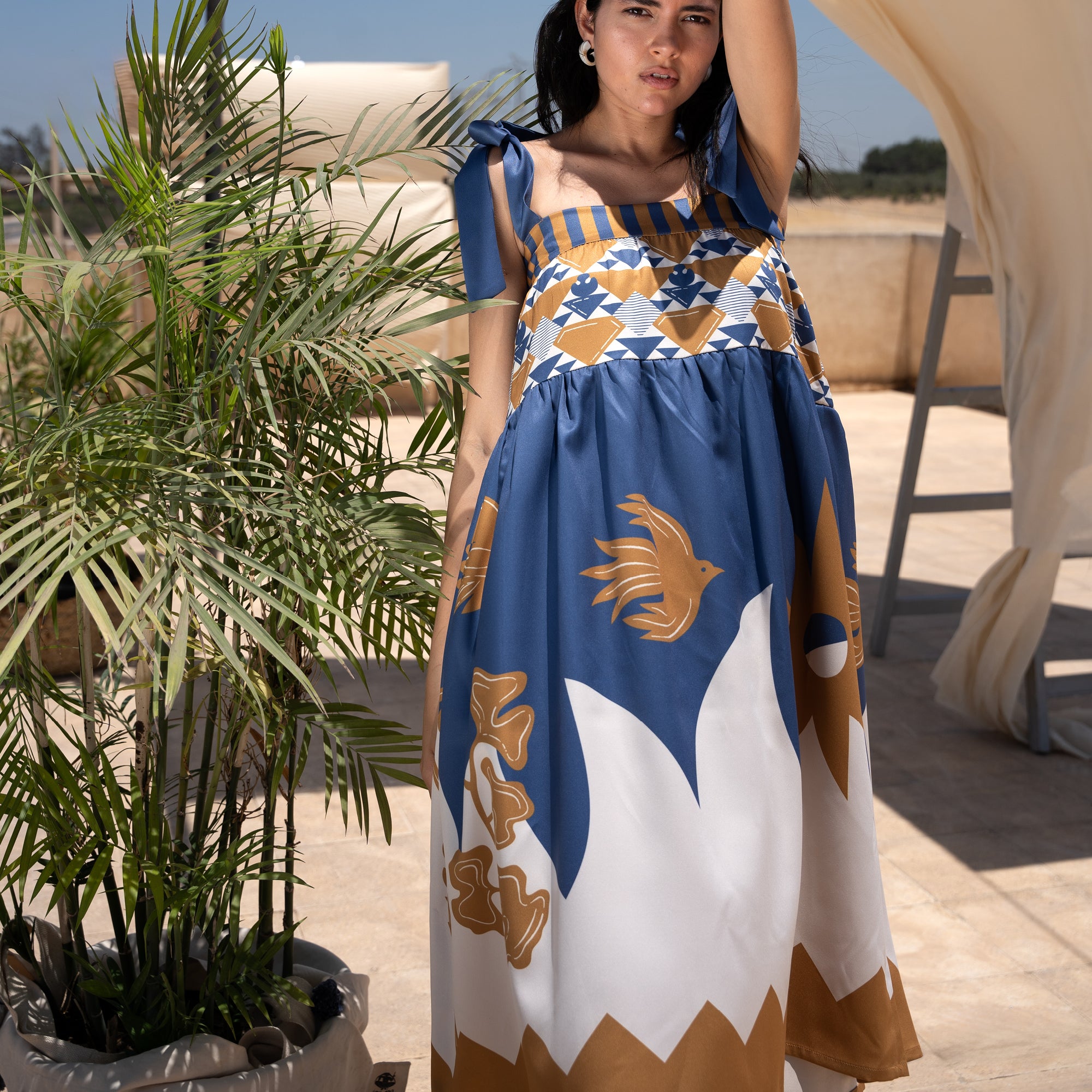 Willow Printed Dress - LABOGA