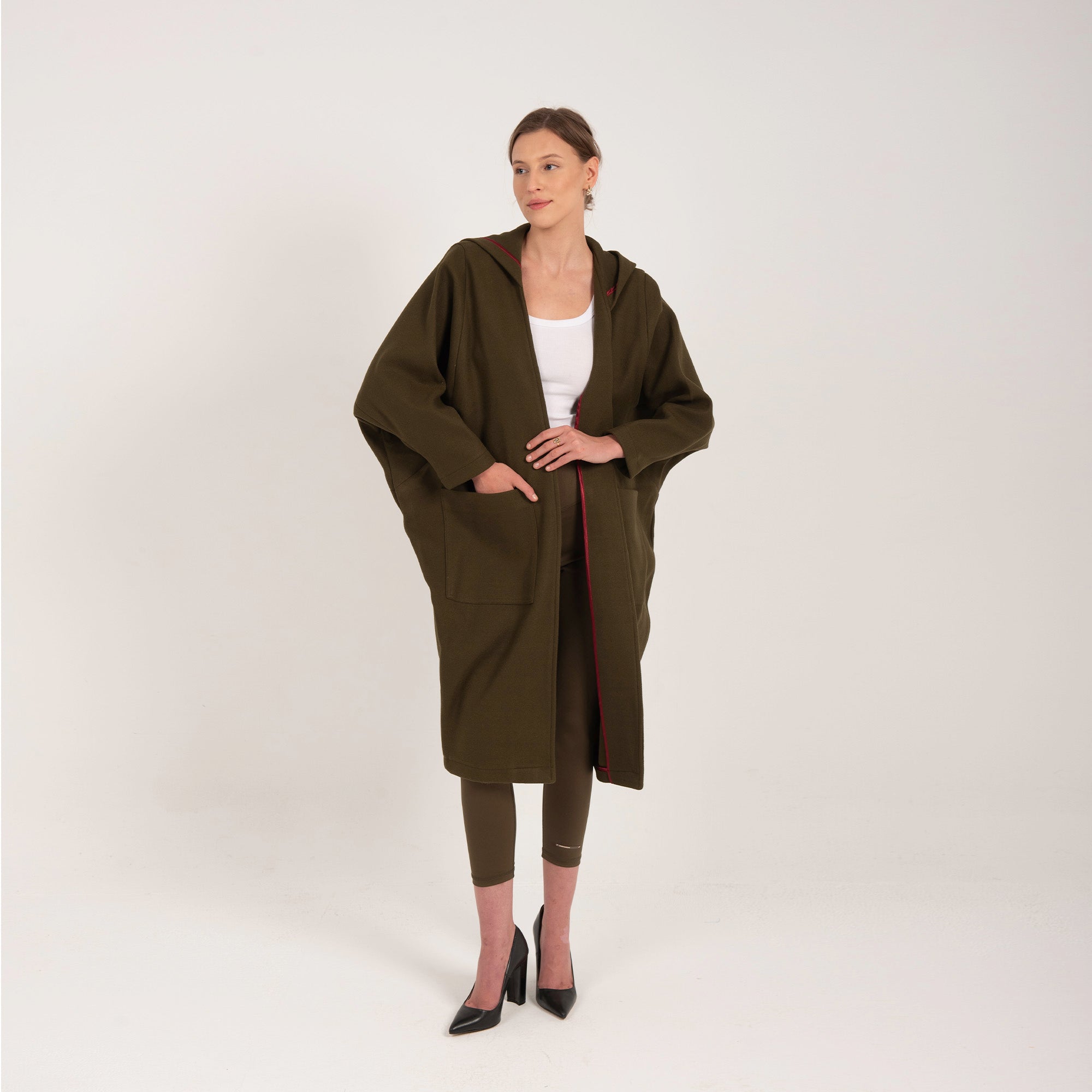 Wool Coat, Olive