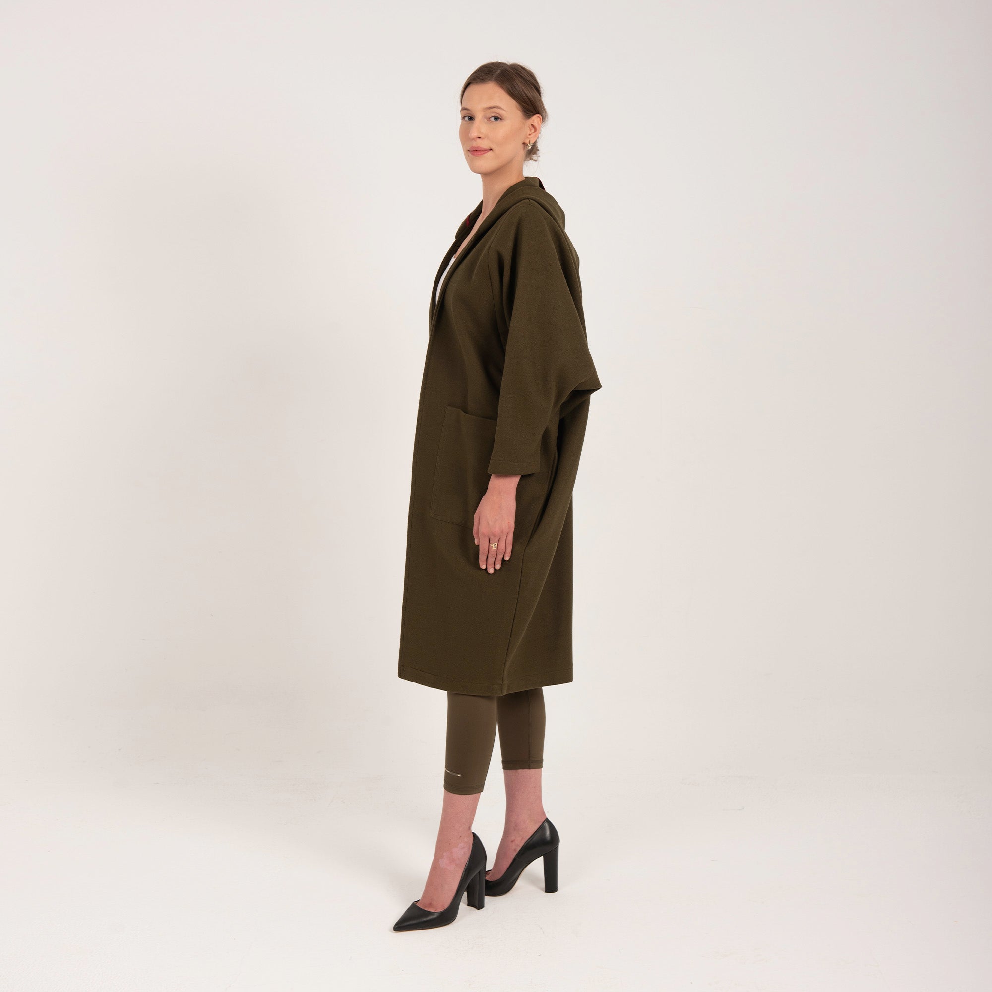 Wool Coat, Olive
