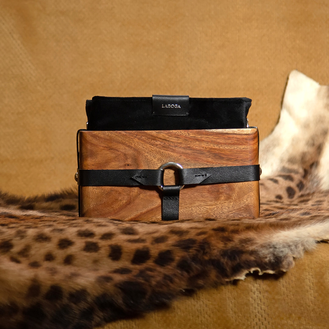Yousra Wood Box - Black - LABOGA
